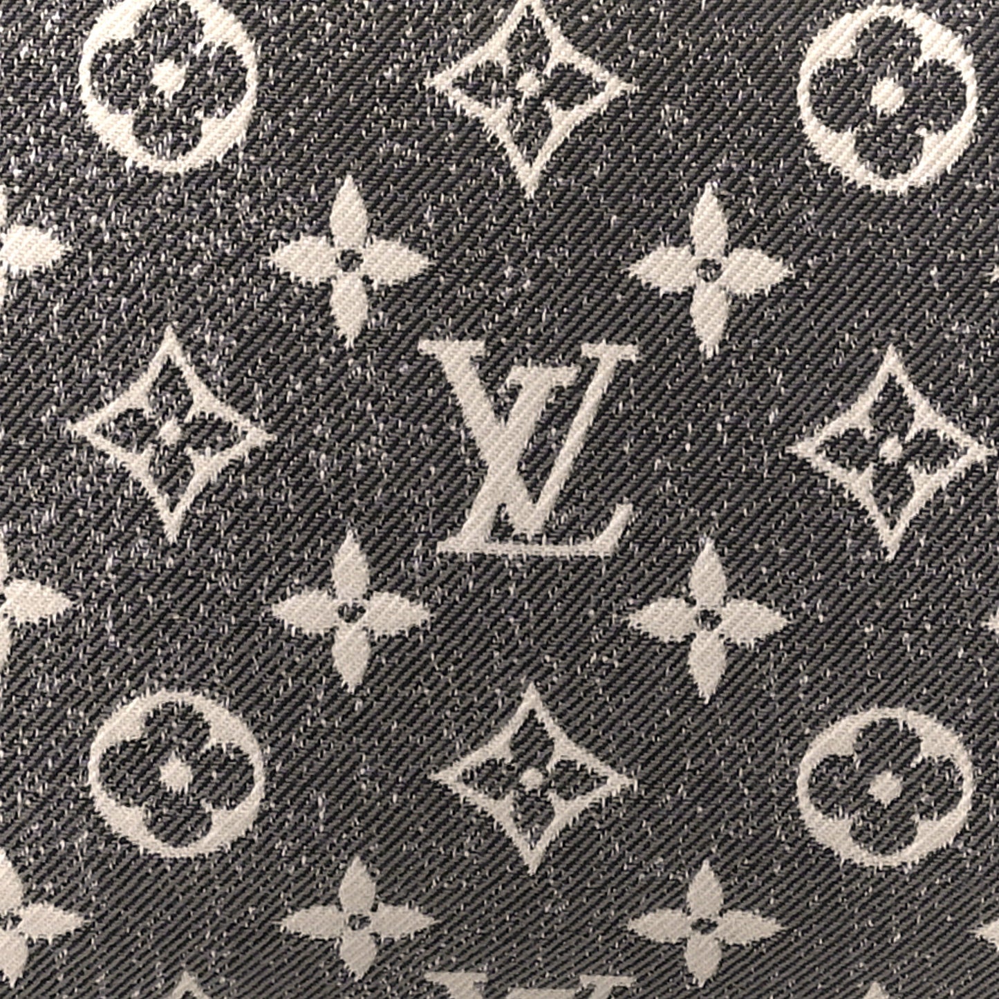 Denim Monogram Jacquard Speedy Bandouliere 25 Black
