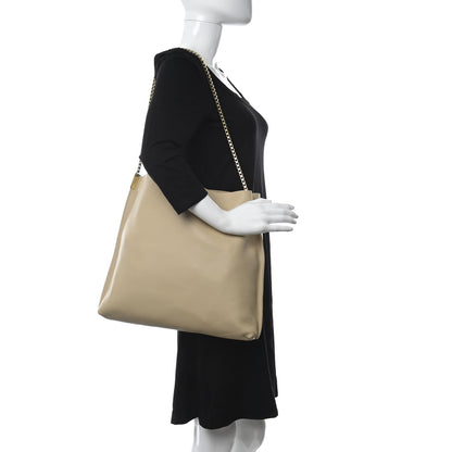 Saint Laurent Calfskin Medium Suzanne Hobo Beige 2 of 10