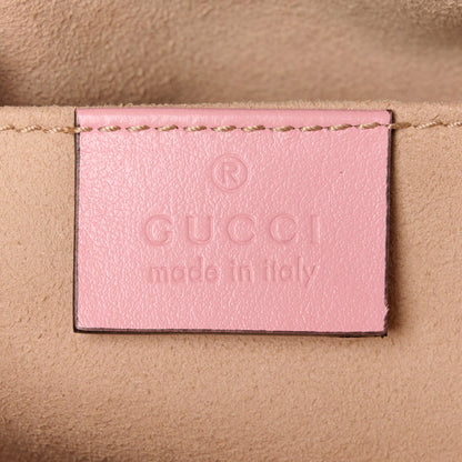 Gucci Calfskin Matelasse Small GG Marmont Chain Shoulder Bag Wild Rose 6 of 11