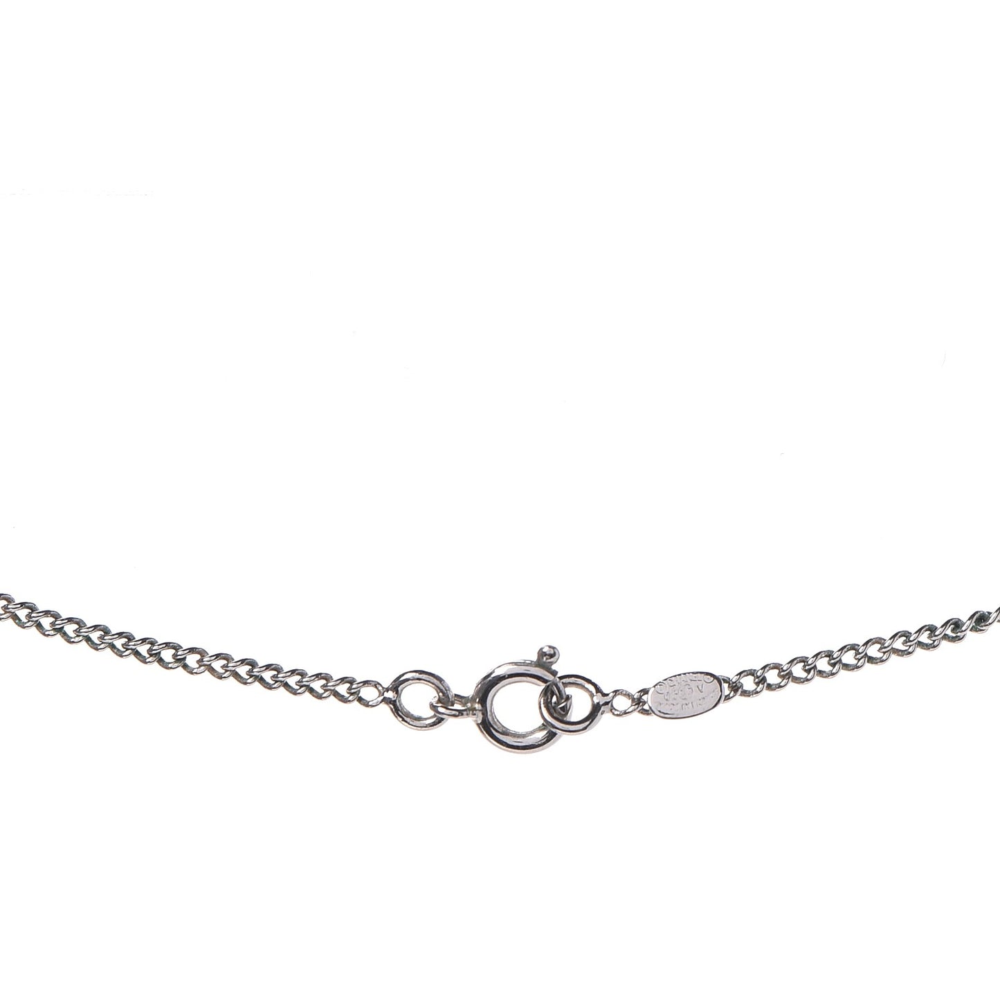 Crystal Timeless CC Necklace Silver