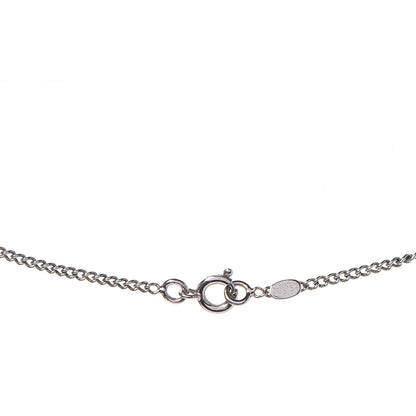 Chanel Crystal Timeless CC Necklace Silver 6 of 6