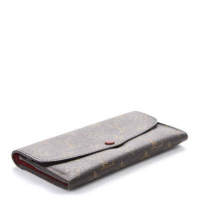 Louis Vuitton Monogram Emilie Wallet Red 3 of 12