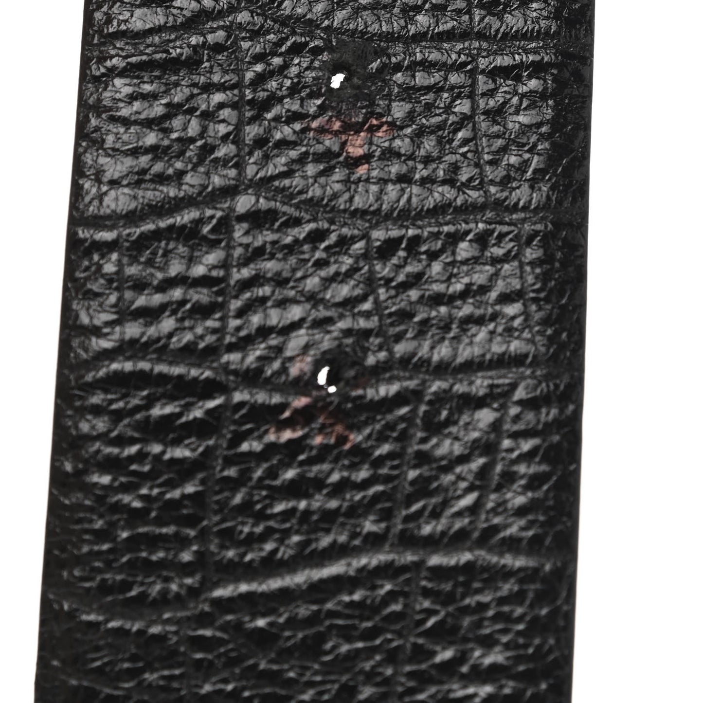 Crocodile Embossed Calfskin Gripoix Poured Glass Along The Nile CC Belt 80 32 Black