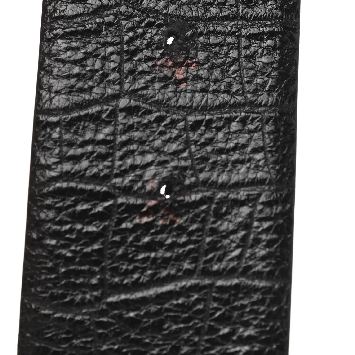 Chanel Crocodile Embossed Calfskin Gripoix Poured Glass Along The Nile CC Belt 80 32 Black 7 of 7