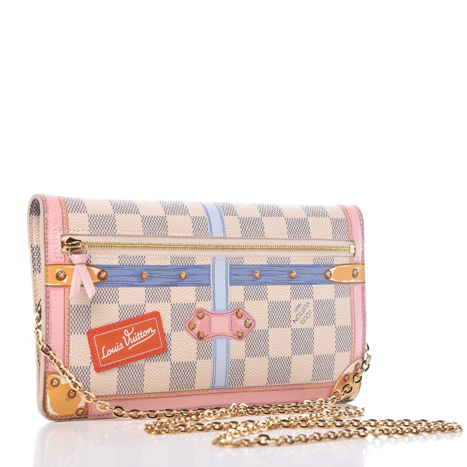 Louis Vuitton Damier Azur Summer Trunks Pochette Weekend 3 of 7