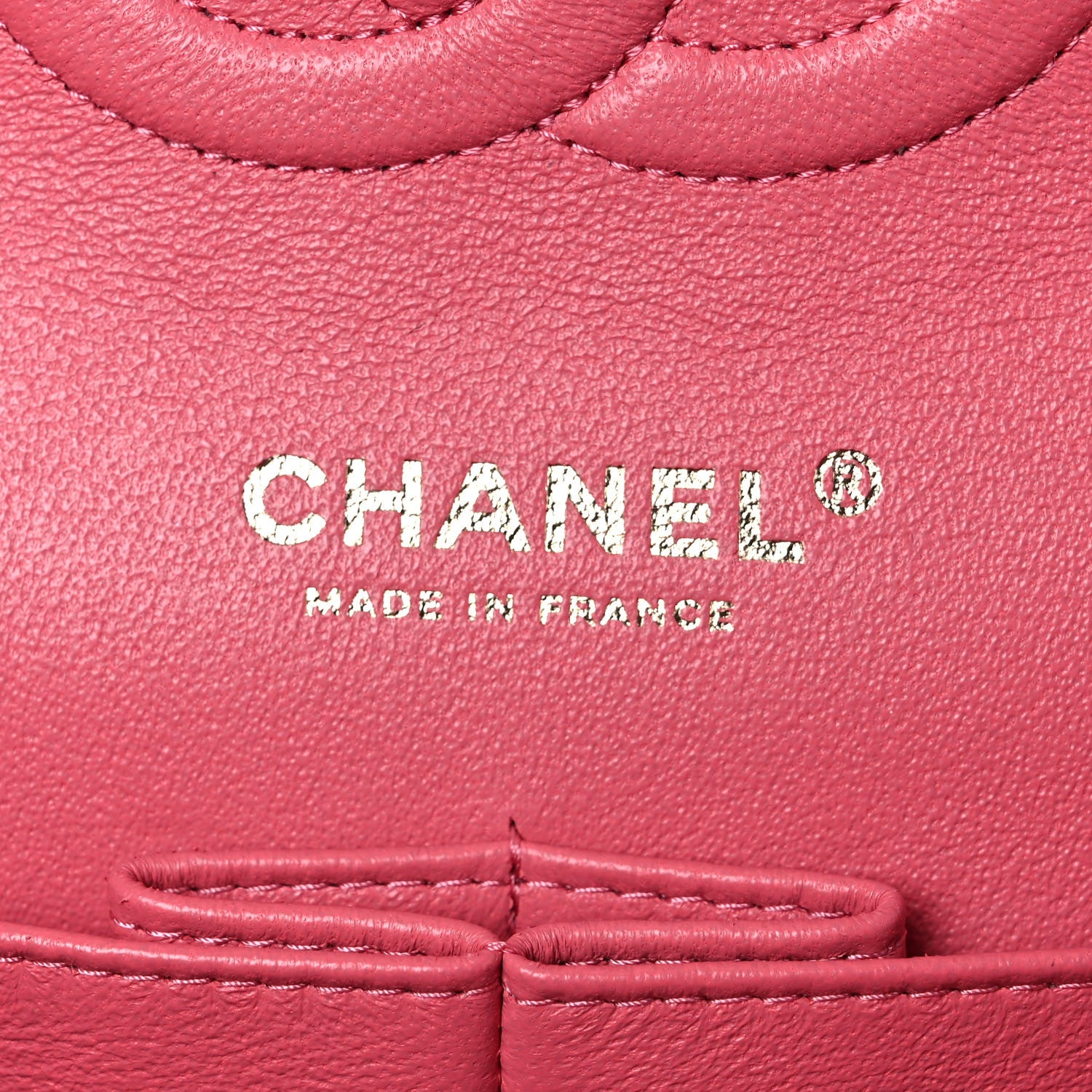 Chanel Metallic Caviar Quilted Medium Double Flap Pink 6 of 13