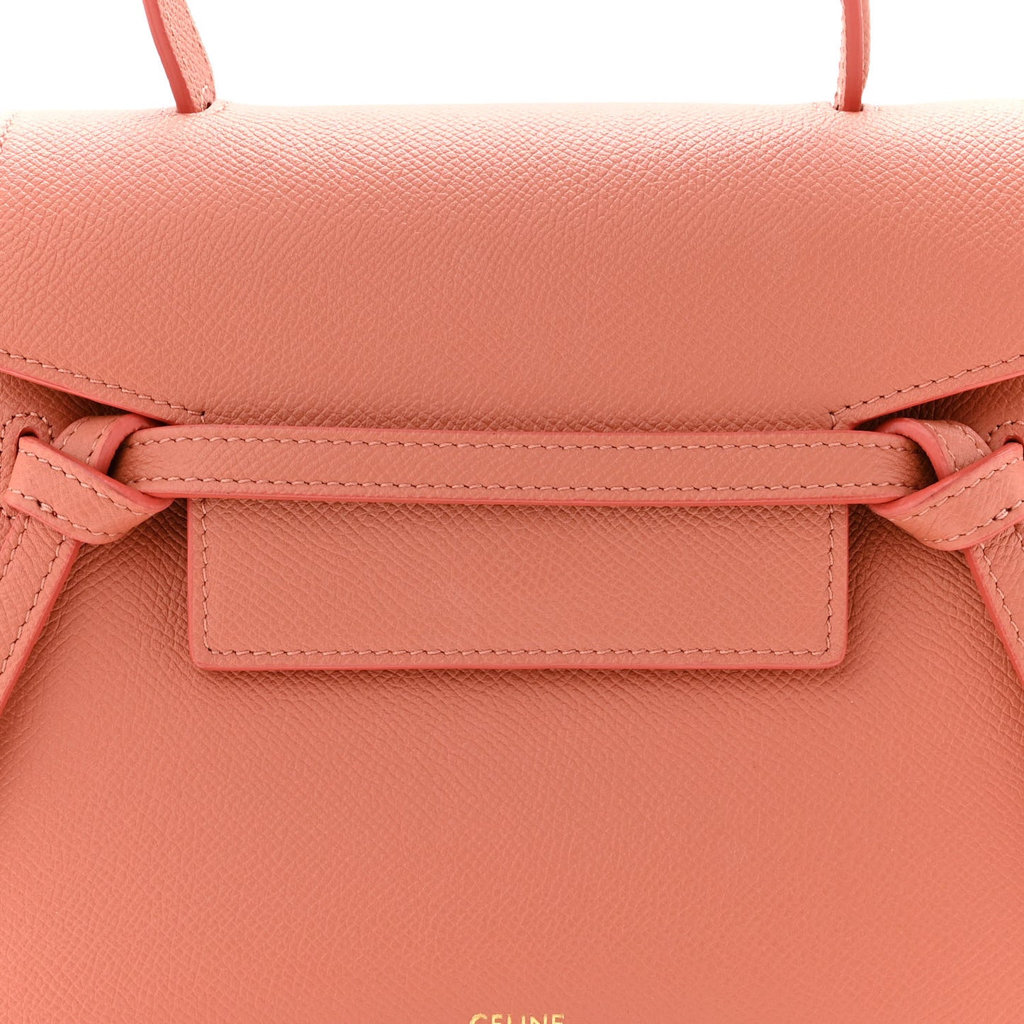 Grained Calfskin Nano Belt Bag Lychee