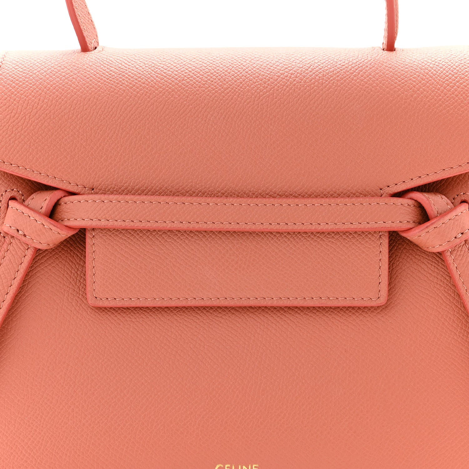 Celine Grained Calfskin Nano Belt Bag Lychee 8 of 10