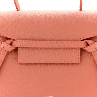 Celine Grained Calfskin Nano Belt Bag Lychee 8 of 10