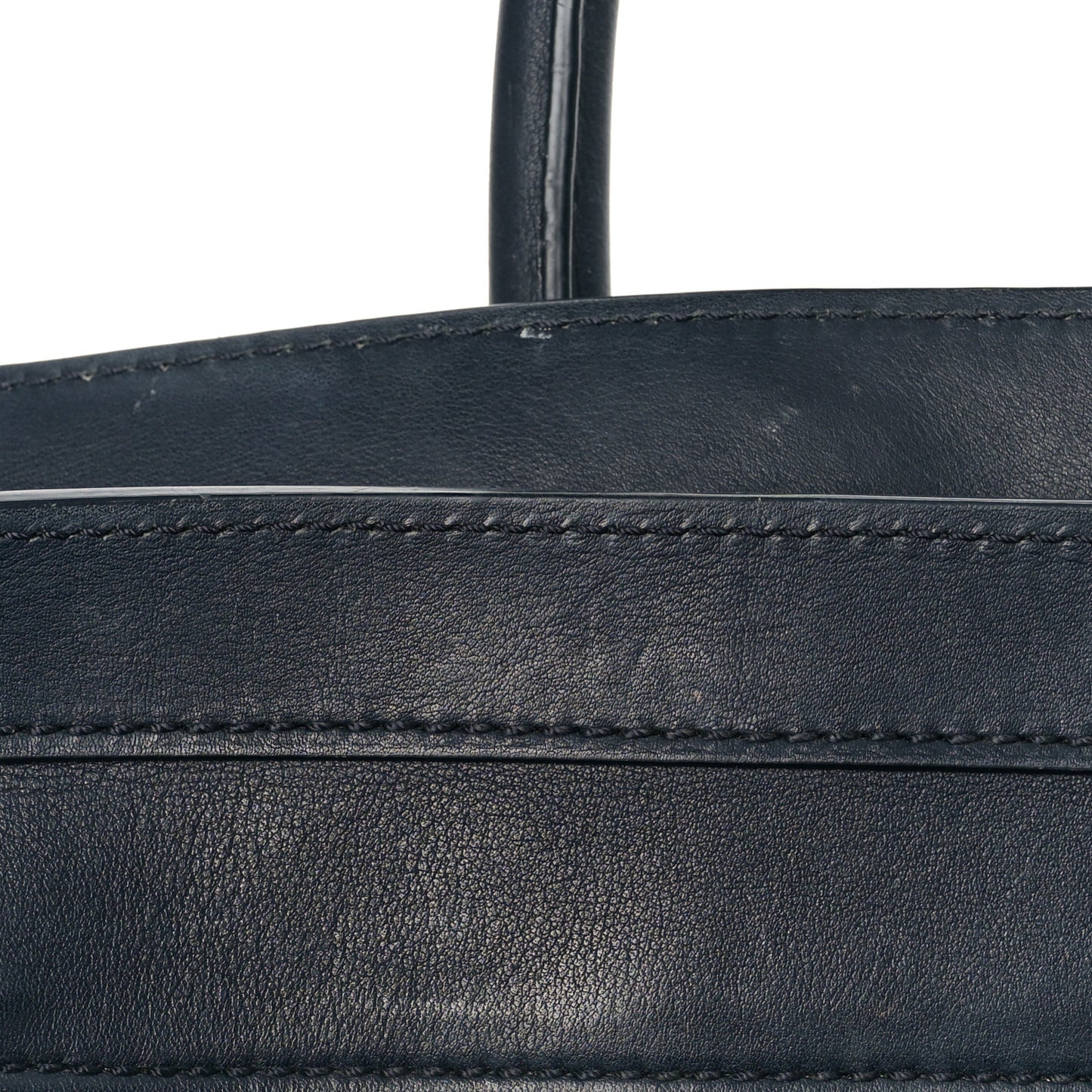 Smooth Calfskin Mini Luggage Navy Blue
