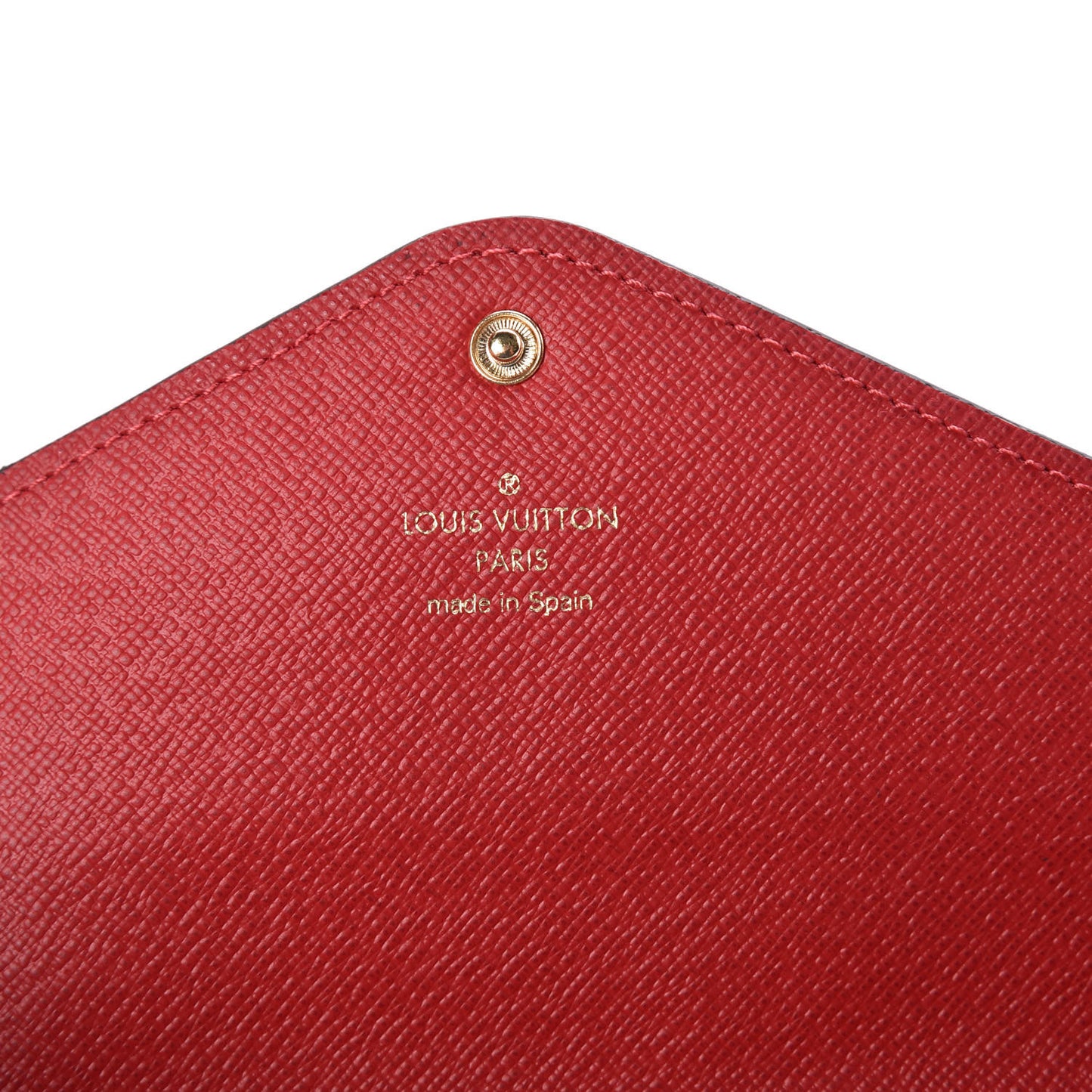 Damier Ebene Josephine Wallet Red