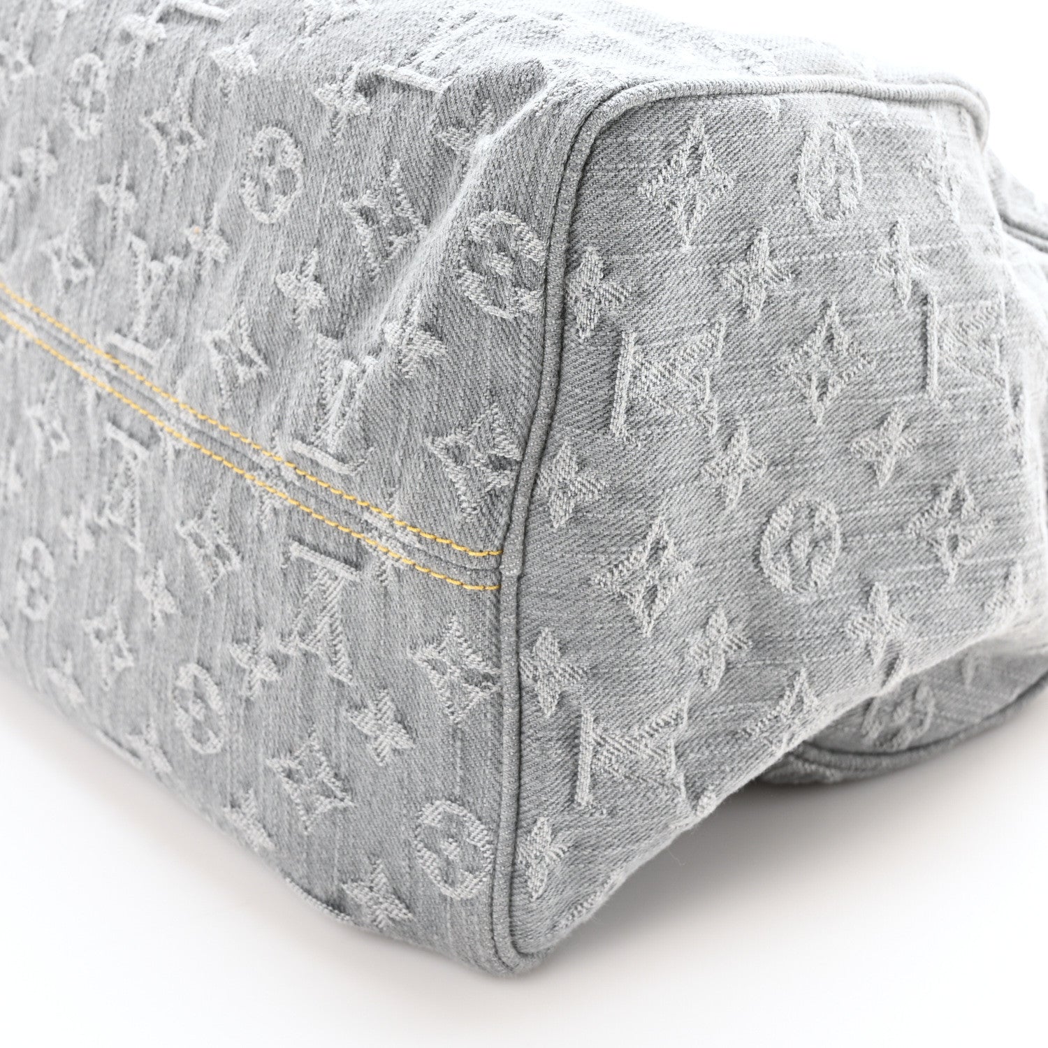 Louis Vuitton Monogram Denim Speedy Soft 30 Washed Gray 1677503