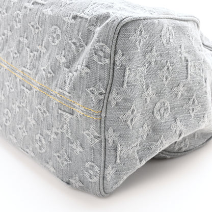 Louis Vuitton Monogram Denim Speedy Soft 30 Washed Gray 9 of 9
