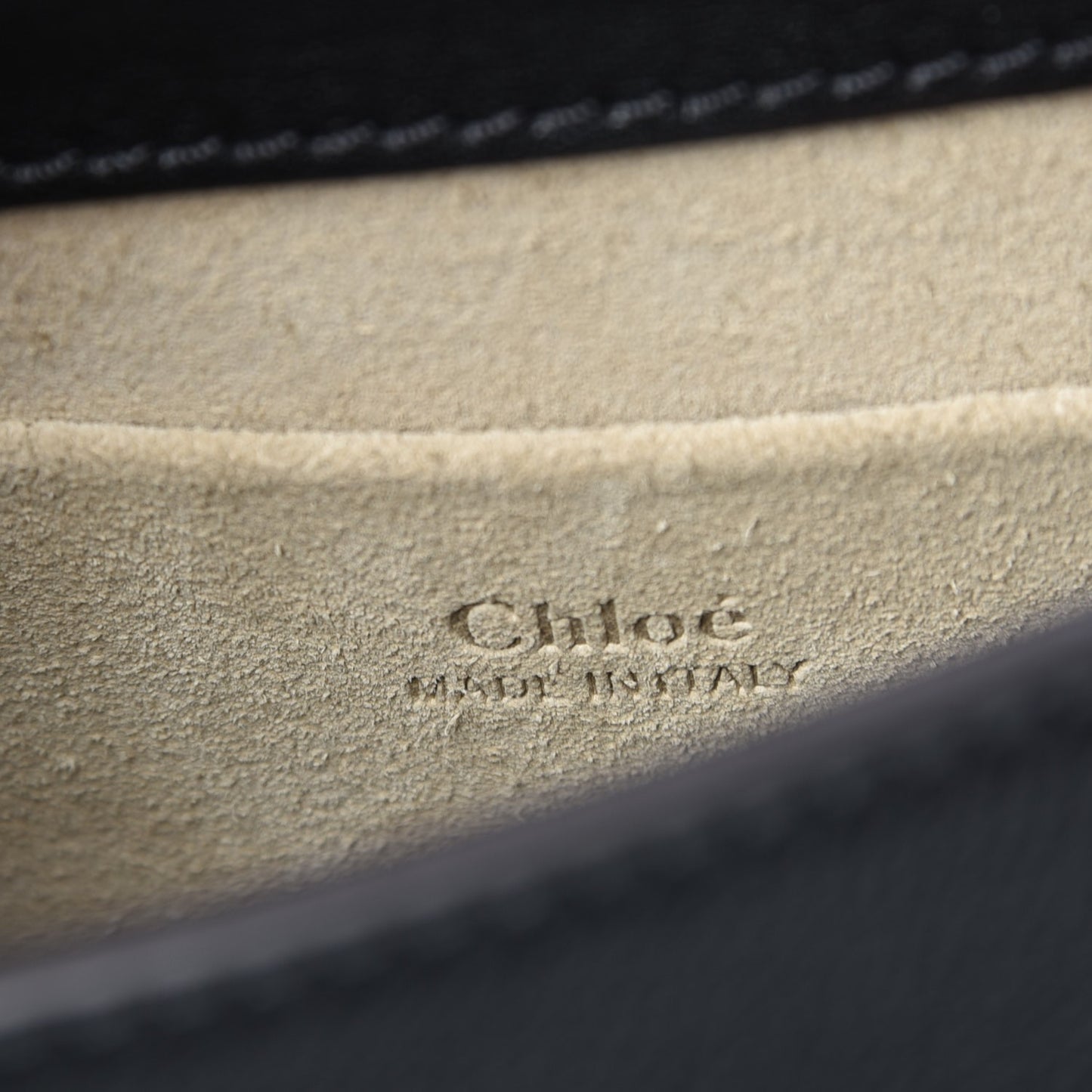 Calfskin Suede Small Nile Bracelet Bag Black