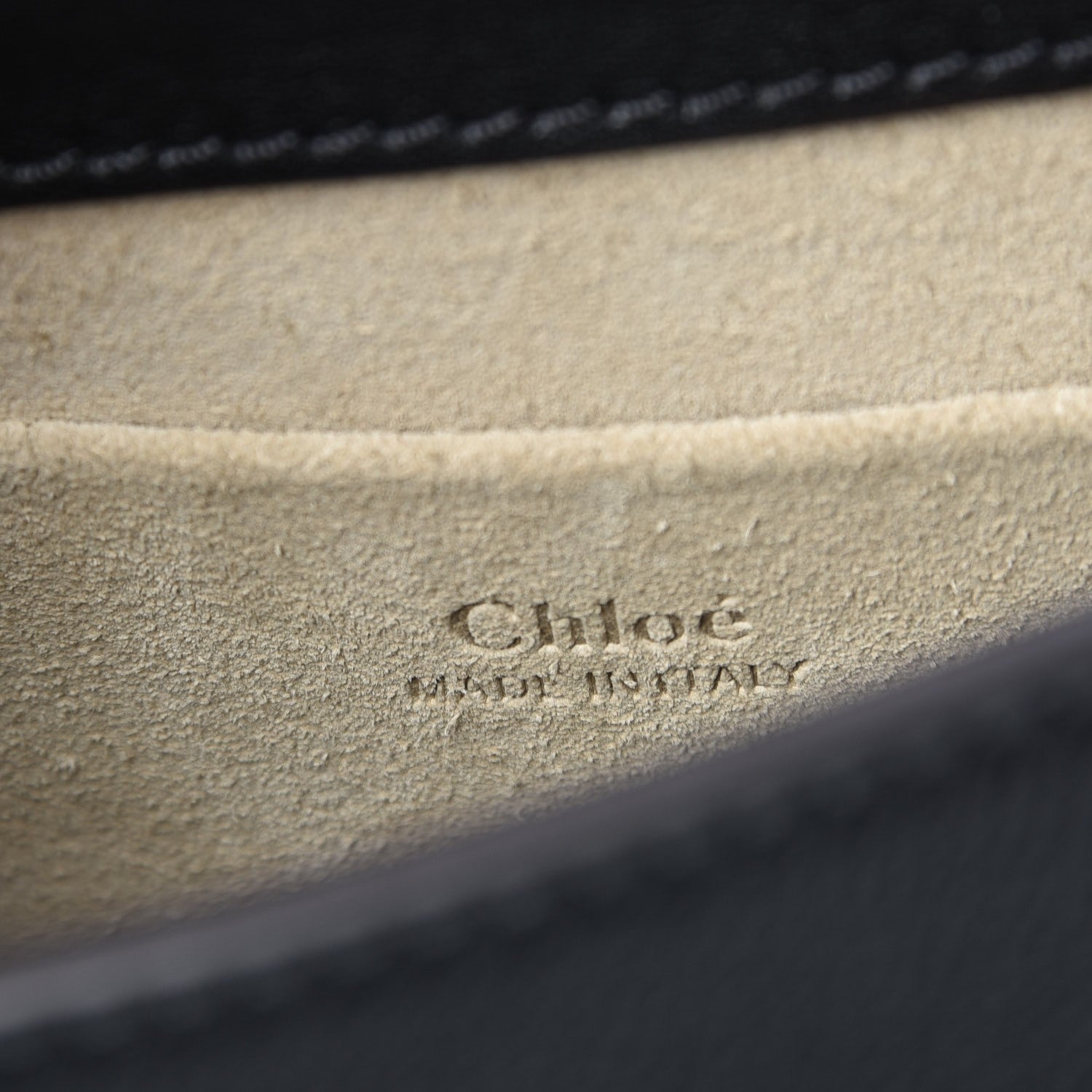 Chloe Calfskin Suede Small Nile Bracelet Bag Black 6 of 8