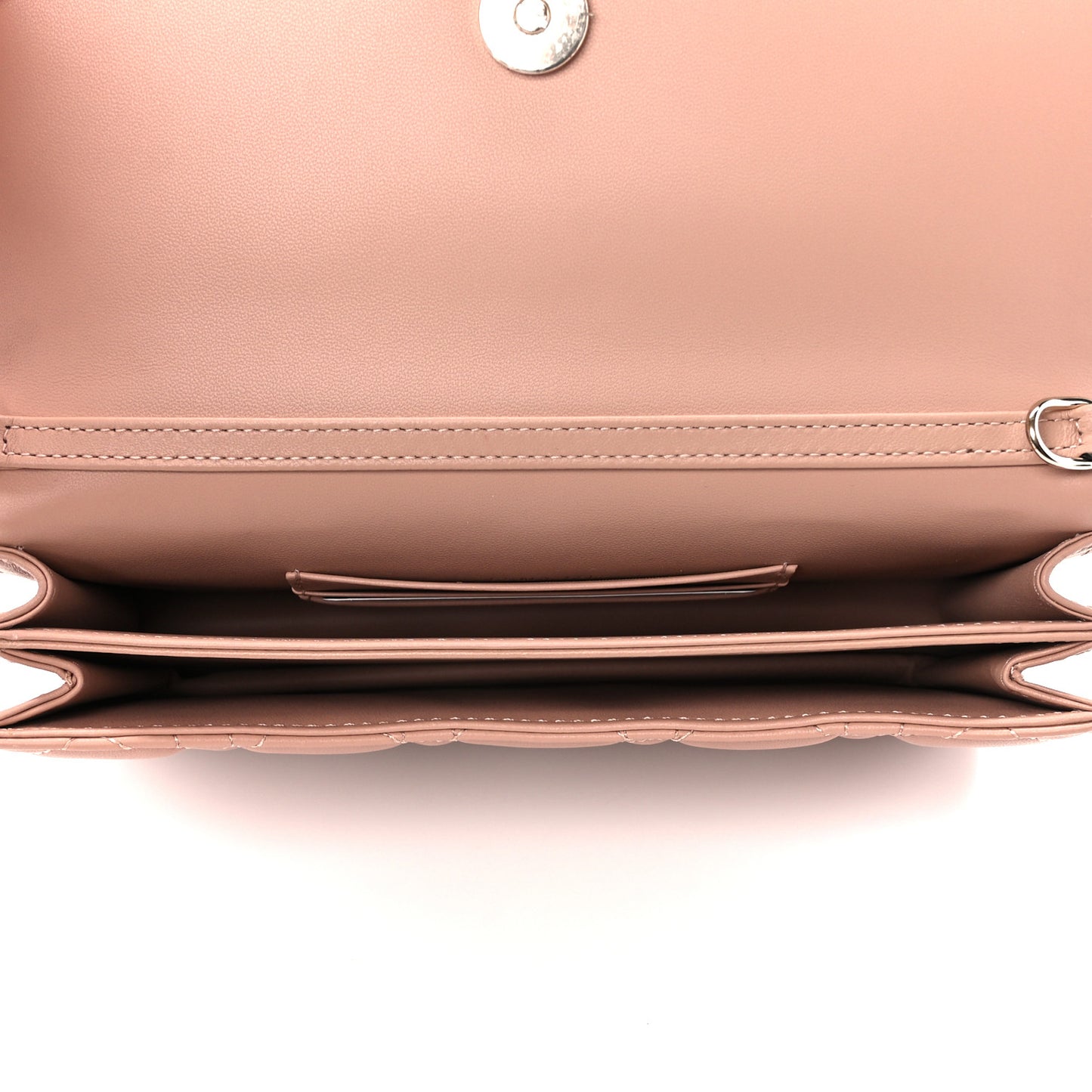 Lambskin Cannage Mini My Dior Top Handle Clutch Rose Des Vents