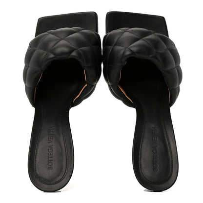 Bottega Veneta Nappa Matelasse Padded Mule Sandals 37 Black 2 of 8