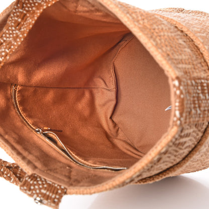 Hermes Straw Saxo Tote 5 of 9