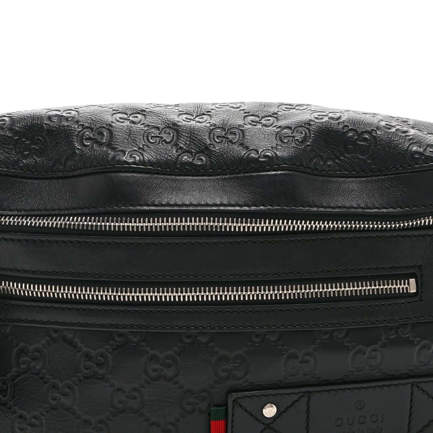 Guccissima Web Belt Bag Black