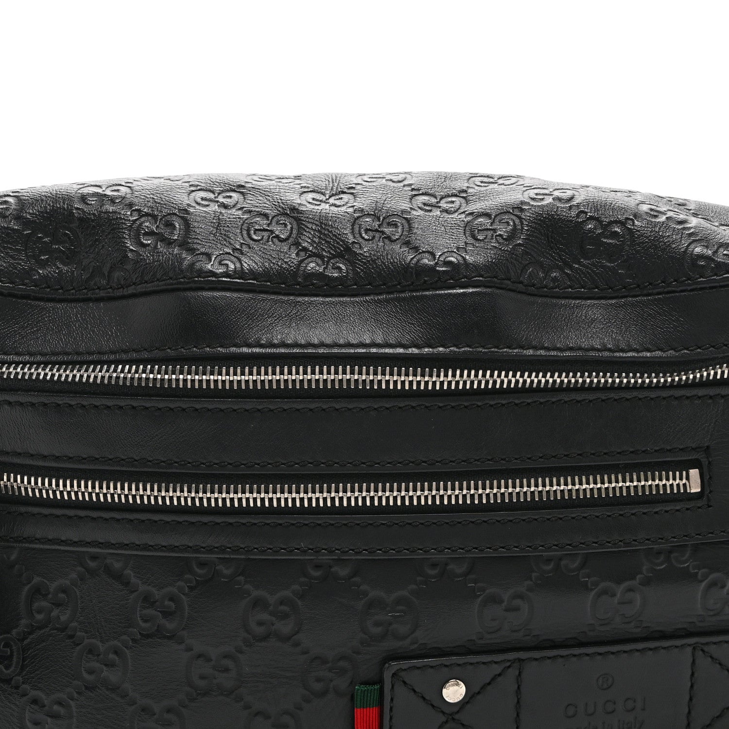 Gucci Guccissima Web Belt Bag Black 9 of 11