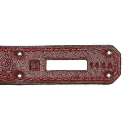 Hermes Toile Swift Birkin 30 Rouge H 6 of 14