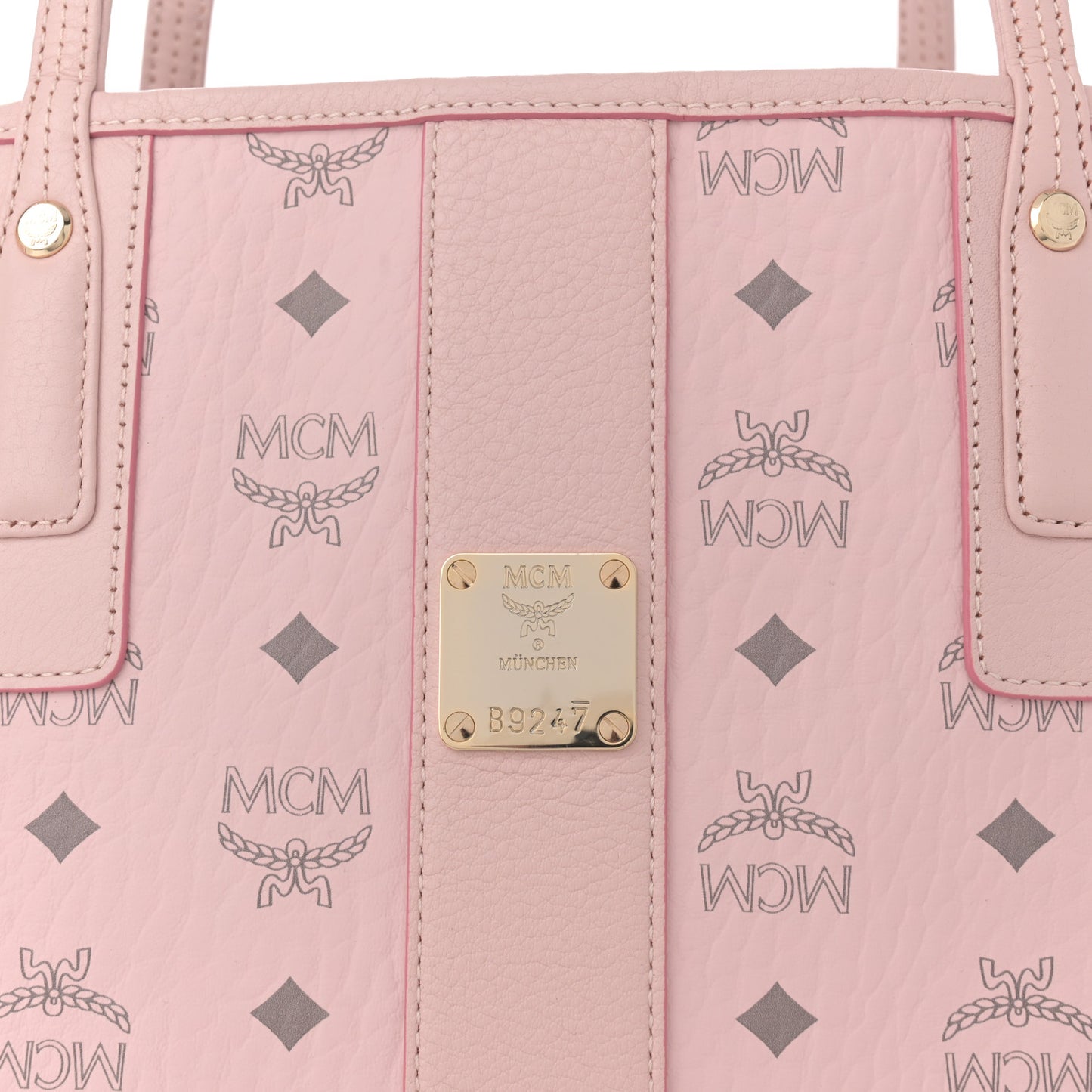 Visetos Medium Liz Reversible Shopper Tote Powder Pink