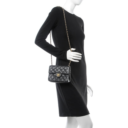 Chanel Caviar Quilted Mini Square Flap Black 2 of 9