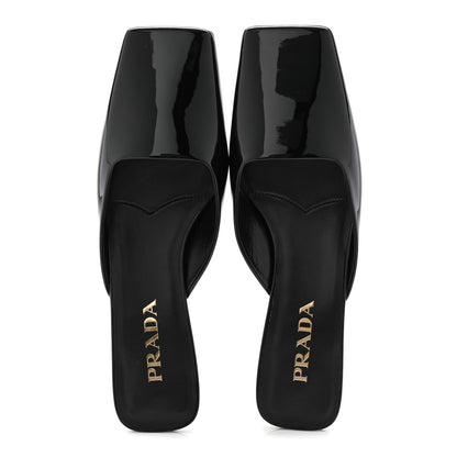 Prada Patent Modellerie Mules 38 Black 2 of 9