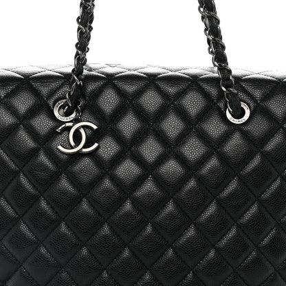 Chanel Caviar Quilted City Shopping Tote Black 9 of 13