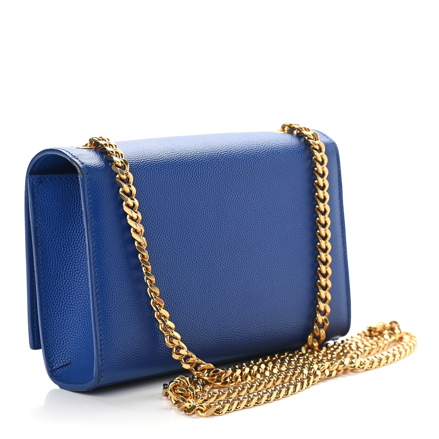 Grain De Poudre Small Classic Monogram Kate Satchel Royal Blue