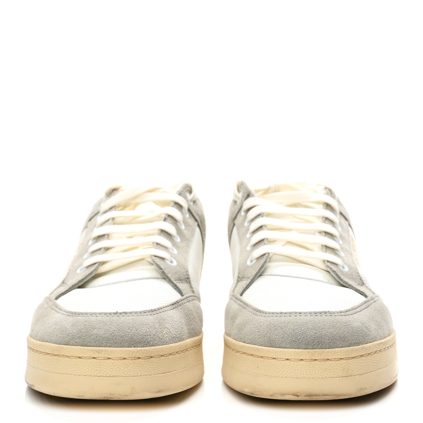 Calfskin Perforated Suede Mens SL61 Sneakers 45 Blanc Optique Paris