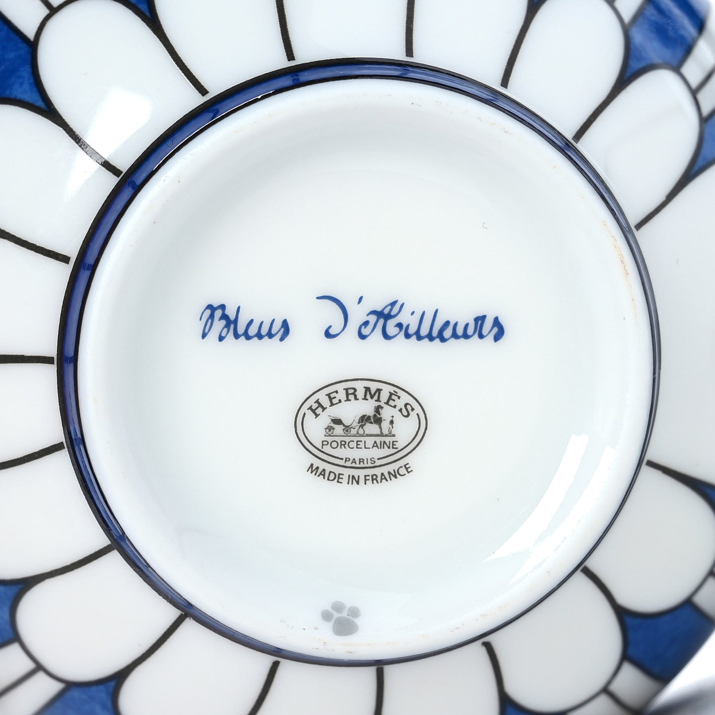 Porcelain Bleus d'Ailleurs Tea Cup And Saucer Set Of 2