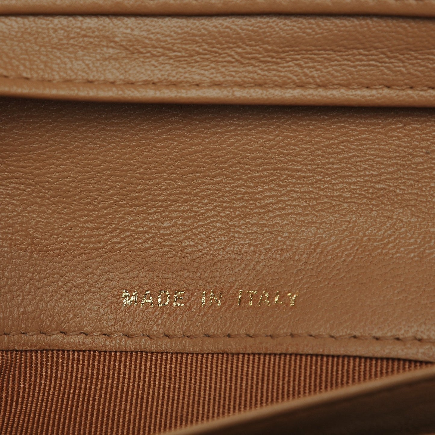 Lambskin Quilted Zipped Pocket Wallet Beige