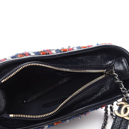 Chanel Tweed Calfskin Small Gabrielle Hobo Navy 5 of 10