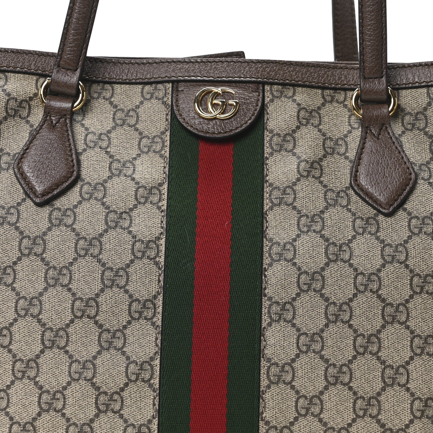 Gucci GG Supreme Monogram Medium Ophidia Shopping Tote Brown 8 of 10