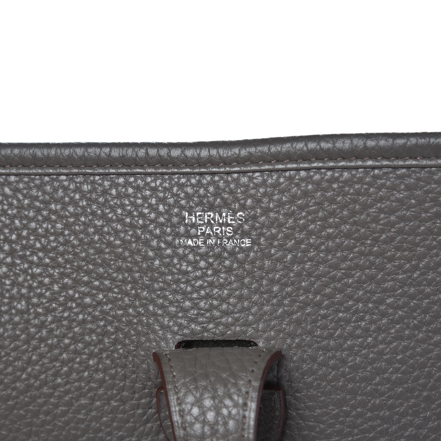 Hermes Taurillon Clemence Evelyne III PM Etain 6 of 7