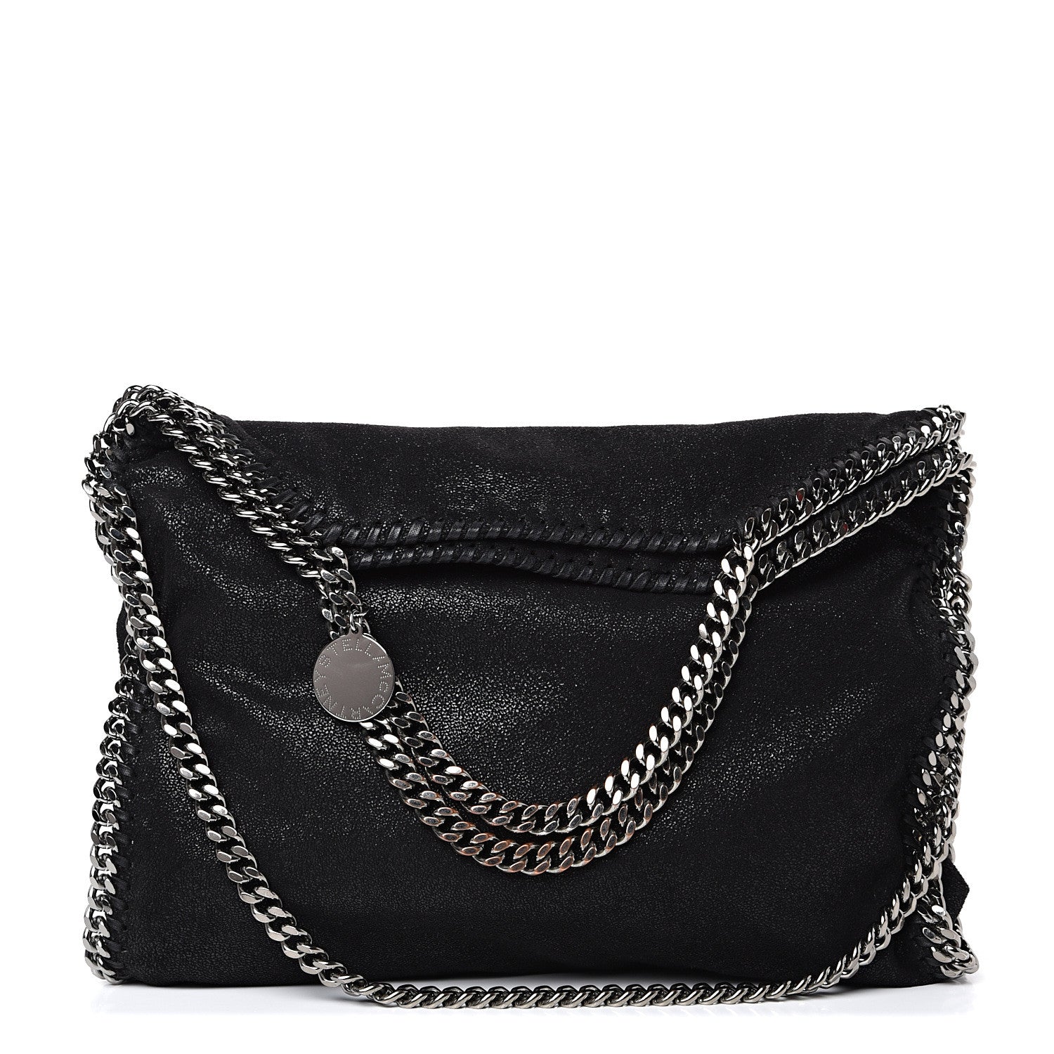 Stella McCartney Shaggy Deer Falabella Fold Over Tote Black 1 of 9