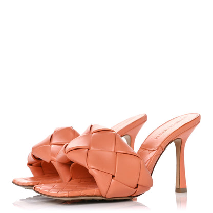 Bottega Veneta Nappa Maxi Intrecciato Lido Mule Sandals 36 Papaya 3 of 7