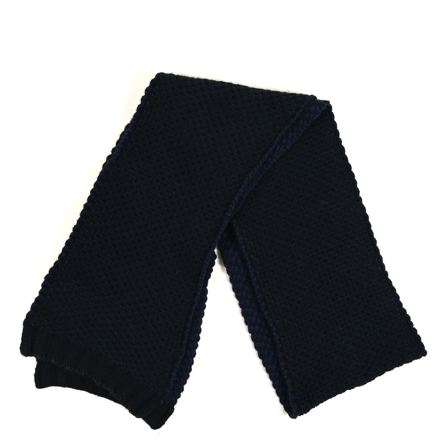 Chanel Cashmere CC Logo Shooting Star Scarf Blue Black 2 of 3