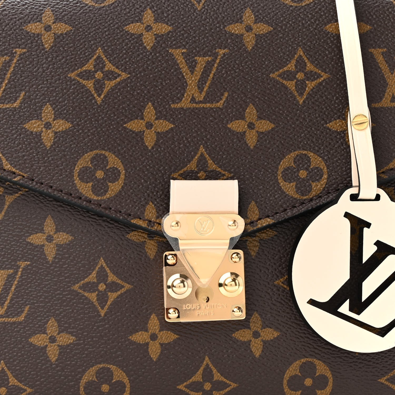 Louis Vuitton Monogram Braided Pochette Metis Creme Beige 7 of 9