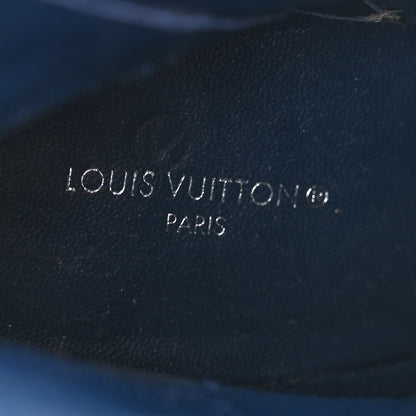 Louis Vuitton Denim Monogram Silhouette Ankle Boots 37 Navy Blue 6 of 9