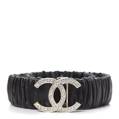 Chanel Lambskin Crystal CC Belt 75 30 Black 1 of 5