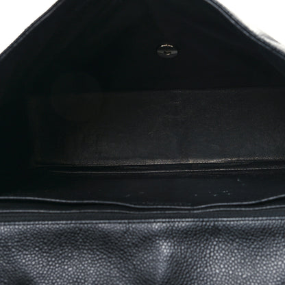 Chanel Caviar Quilted Jumbo Single Flap Black 5 of 13