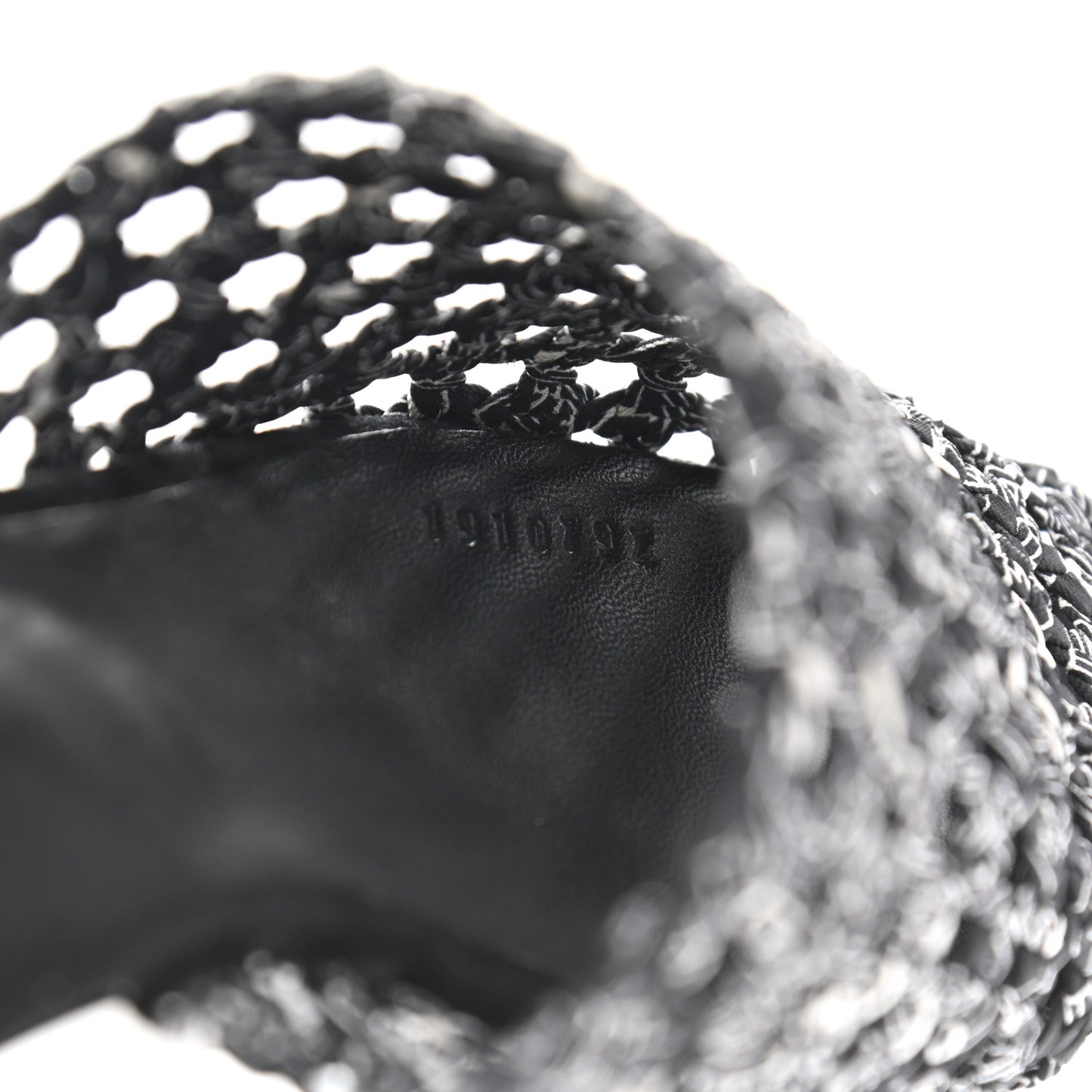 Silk Toscane Tressee Astrologie Print Mules 38.5 Black White