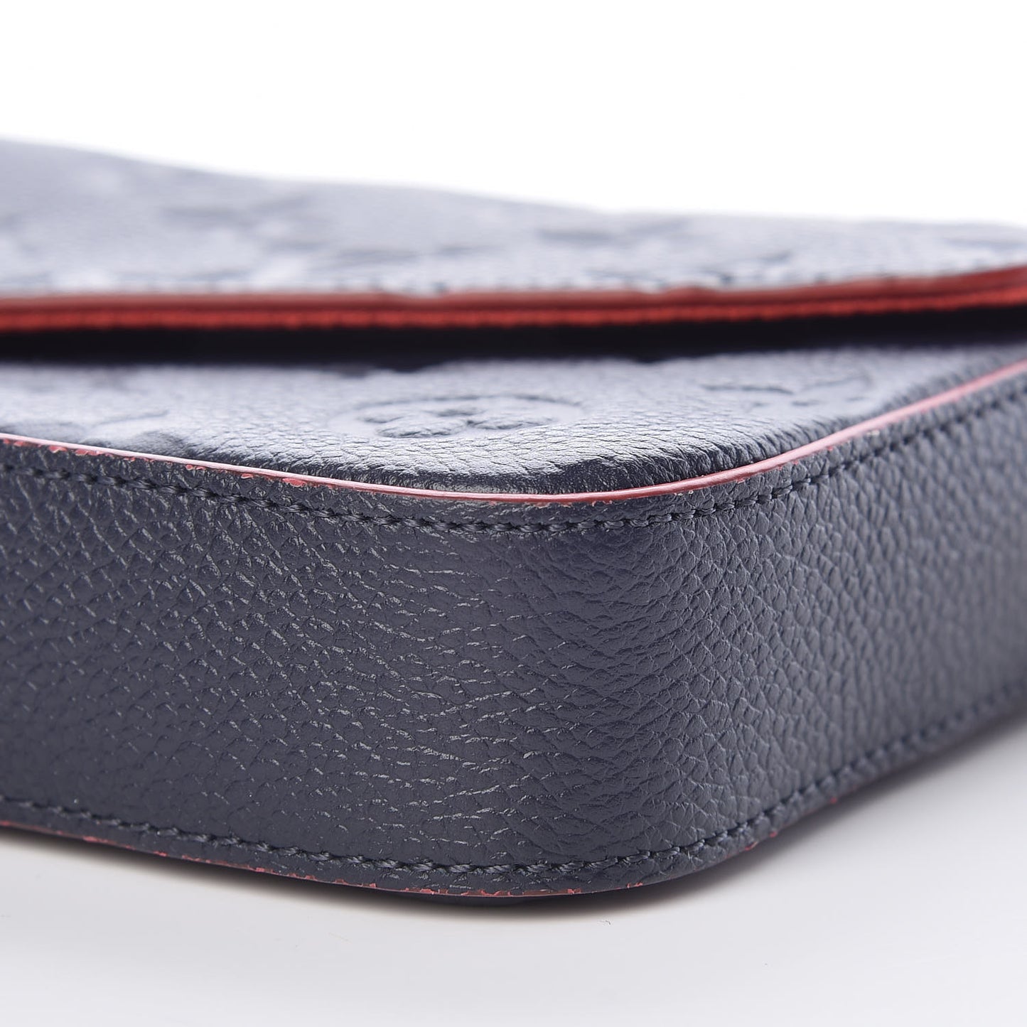 Empreinte Pochette Felicie Chain Wallet Marine Rouge