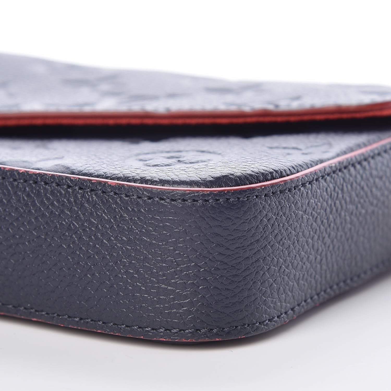 Louis Vuitton Empreinte Pochette Felicie Chain Wallet Marine Rouge 10 of 12