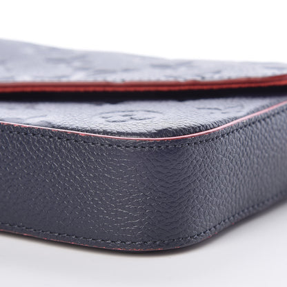 Louis Vuitton Empreinte Pochette Felicie Chain Wallet Marine Rouge 10 of 12