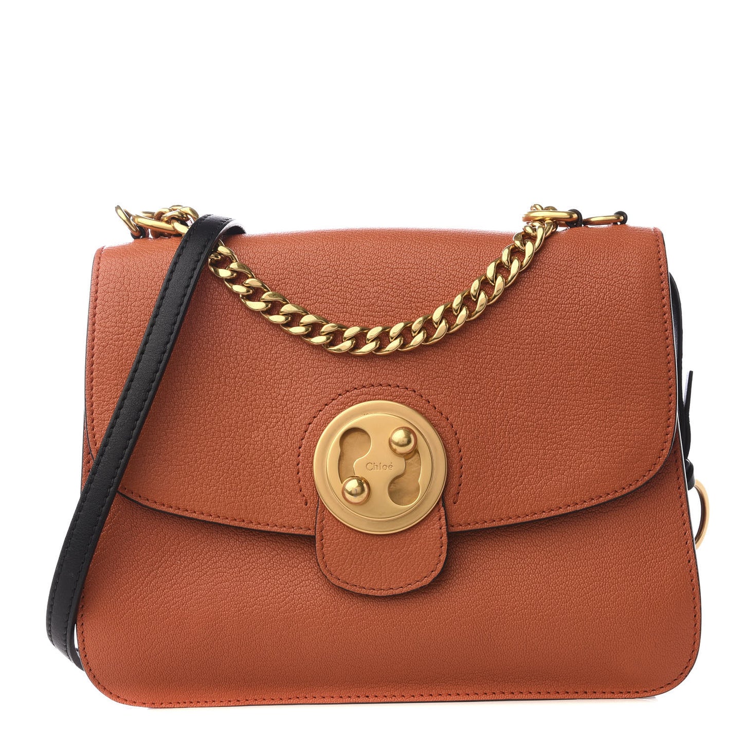 Goatskin Medium Mily Shoulder Bag Sepia Red