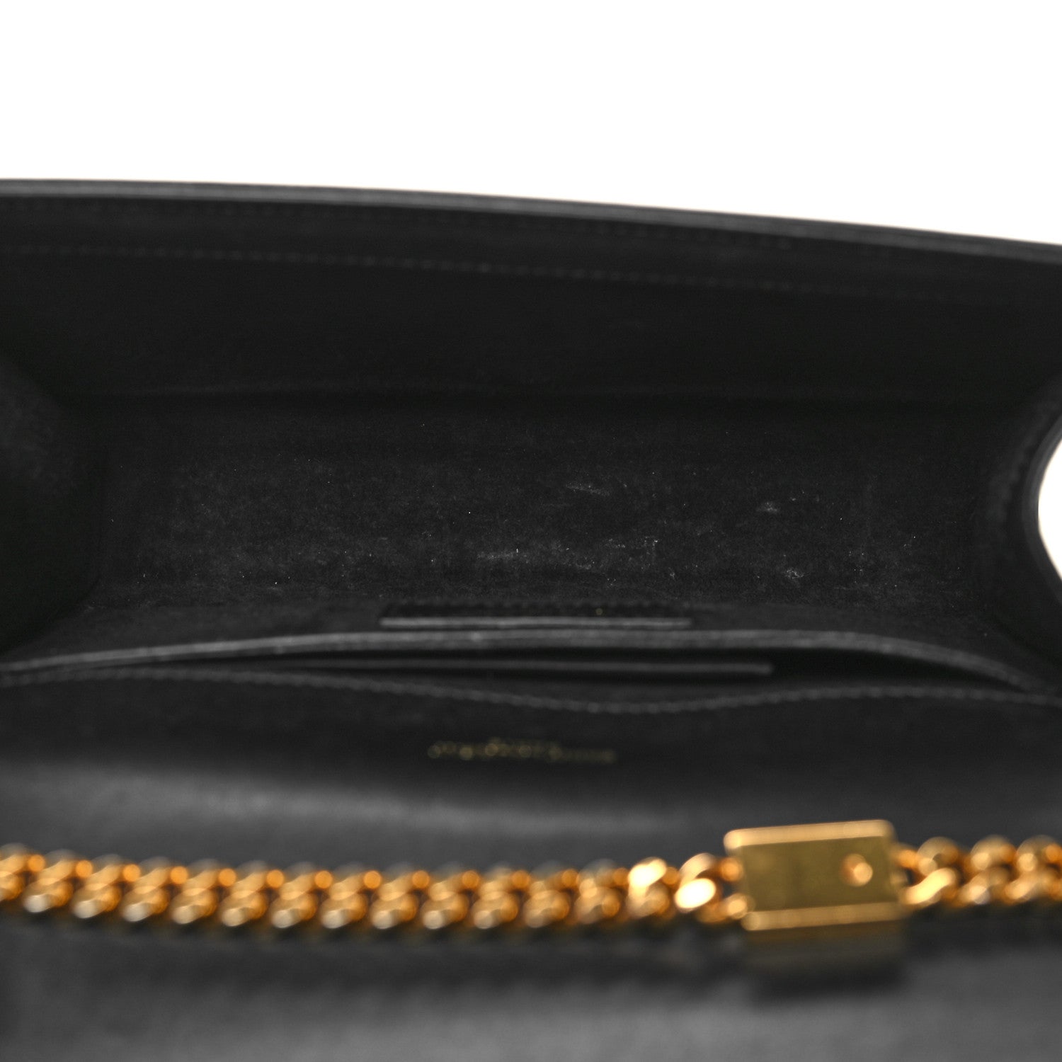 Saint Laurent Calfskin Small Classic Monogram Kate Tassel Satchel Black 5 of 12