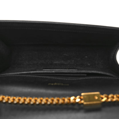 Saint Laurent Calfskin Small Classic Monogram Kate Tassel Satchel Black 5 of 12